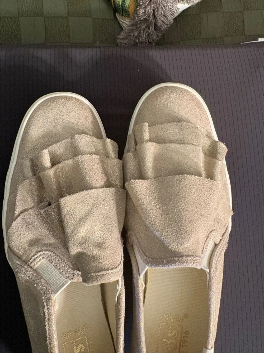 Keds Gold Ruffle Slip-on Shoes